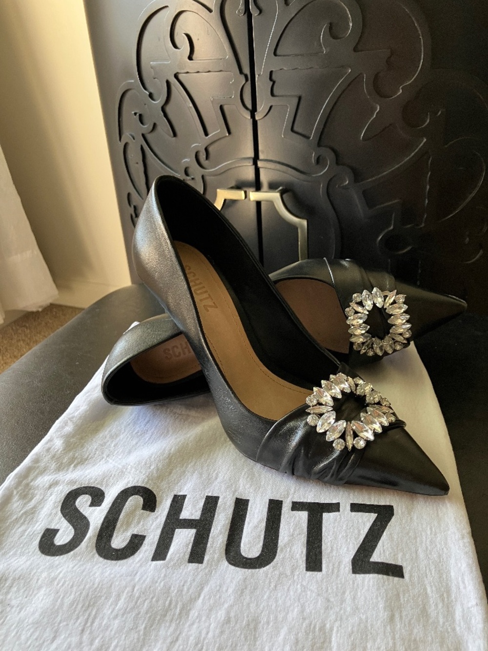 Schutz Crystal Dress Stilettos